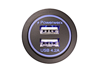 Powerwerx PanelUSB-Blue